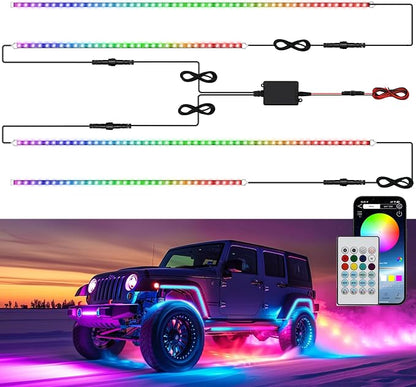 Underglow LED Lights for Cars 252 LEDs RGBI Neon Accent Strip Lights by EKENNOKING