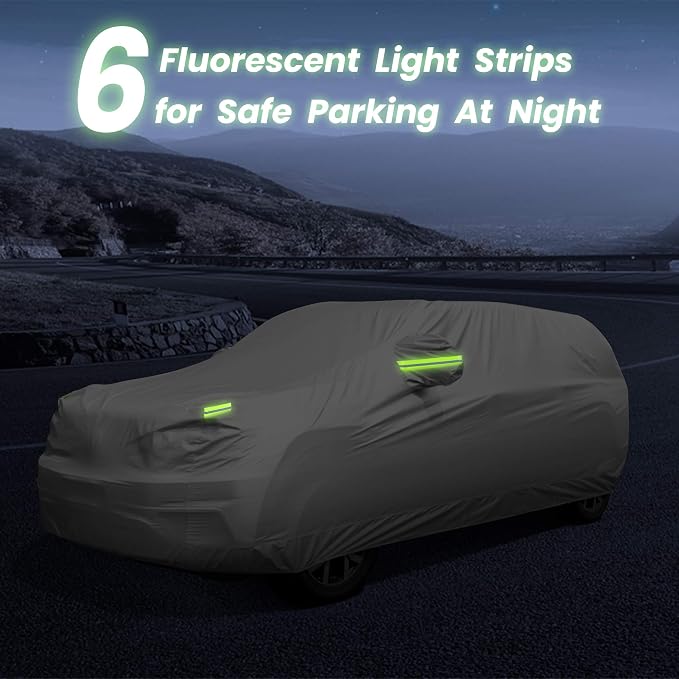 SUV Waterproof Car Covers for Automobiles All Weather Season UV Protection - Image 7