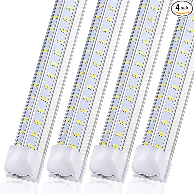 4 Pack, Led Shop Lights, 4FT Led Shop Light, 60W 5000K 9500LM Clear White by DOUYIDOUBEST-LEDLIGHTING