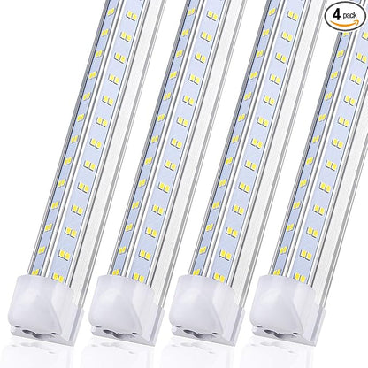 4 Pack, Led Shop Lights, 4FT Led Shop Light, 60W 5000K 9500LM Clear White by DOUYIDOUBEST-LEDLIGHTING