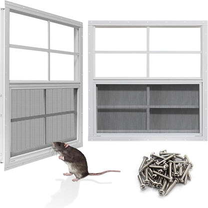 NeatiEase Upgraded Shed Windows 2 Pack, Chicken Coop by NeatiEase