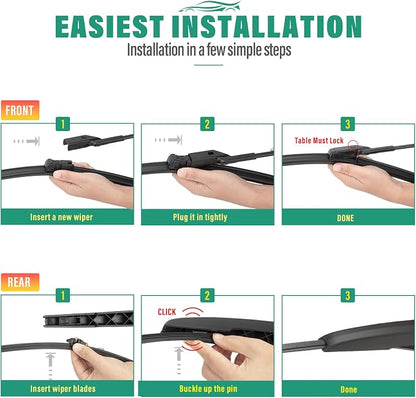 24" 20" 15" Windshield Wiper Blades Replacement - Image 7