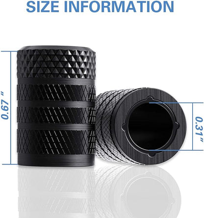 CKAuto Tire Valve Stem Caps, Anodized Aluminum Tire Valve Cap Set, Corrosion - Image 4