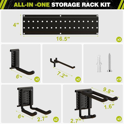 Garage Tool Organizer Wall Mount 49.5inch - Image 7