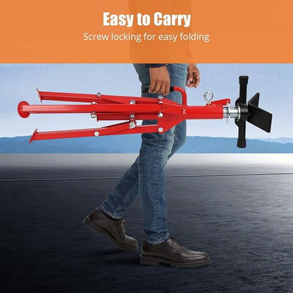 V-Head Pipe Jack Stand, 2500 Lbs Heavy-Duty Folding Pipe Stand - Image 7