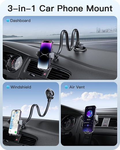 APPS2Car Phone Holder for Car Windshield/Dashboard/Window, Cell Phone Mount for - Image 7