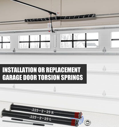 Garage Door Torsion Spring Set, Pair of 2" Electrophoresis Coated Garage Door - Image 7