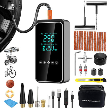 Tire Inflator Portable Air Compressor by HYHJMISTY