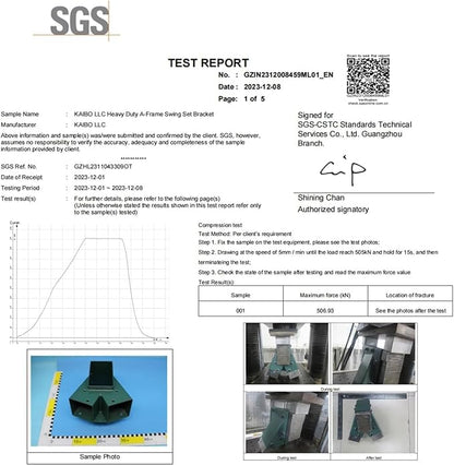 Heavy Duty Swing Sets Brackets Including 2 Black A-Frame Swing Set Brackets and - Image 9