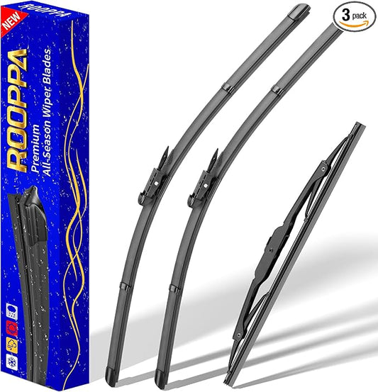 3 wipers Replacement for 2013-2016 GMC Acadia, Windshield Wiper Blades Original by ROOPPA