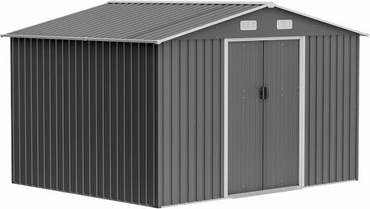 10X8 FT Outdoor Metal Storage Shed by ForEveryCornerofLife
