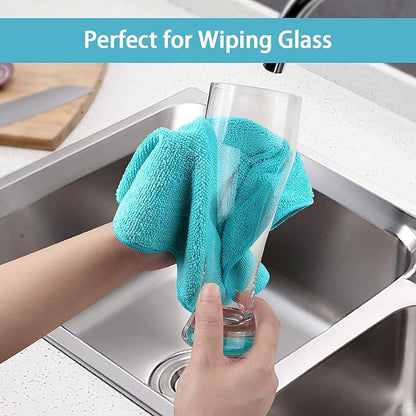 HOMEXCEL Microfiber Cleaning Cloth, 50 Pack Cleaning Rags, Cleaning Towels - Image 5