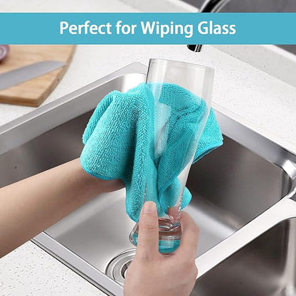 HOMEXCEL Microfiber Cleaning Cloth, 24 Pack Cleaning Rags, Cleaning Towels - Image 5