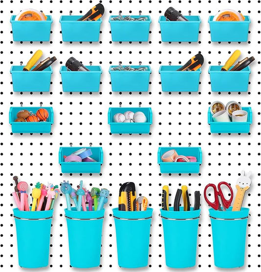 Yookeer 20 Pcs Pegboard Bins and Cups by Yookeer