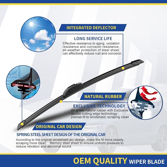 3 wipers Replacement for 2012 2013 2014 2015 2016 Subaru Impreza Original - Image 4