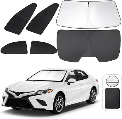 TINGLU Window Shades for Toyota Camry 2018-2024 Accessories Car Side Full by TINGLU