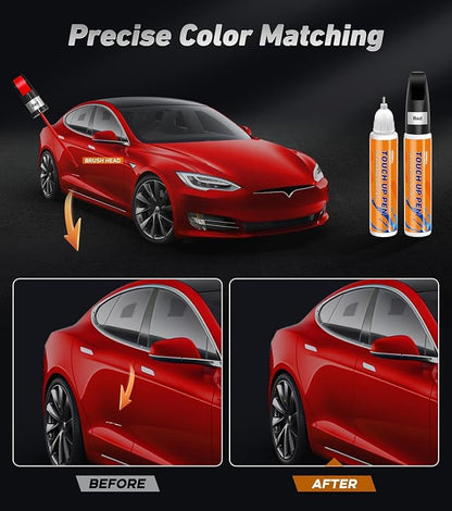 Red Touch up Paint for Cars, Car Paint Scratch Repair, Color Accurate - Image 2