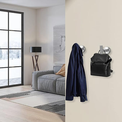 NearMoon Bath Towel Hooks- SUS 304 Stainless Steel Robe Hook Holder, Heavy Duty - Image 3