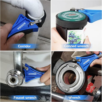 2-Pack Strap Wrench, Adjustable Blet Jar Opener, Water Filter Plumbing Faucet - Image 2