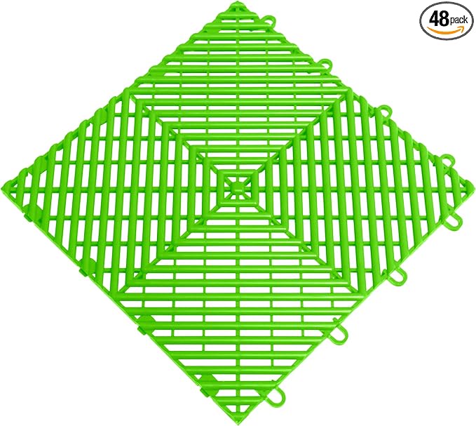 Big Floors RaceDeck Free-Flow Open Rib Self-Draining Design, Durable Copolymer by BigFloors