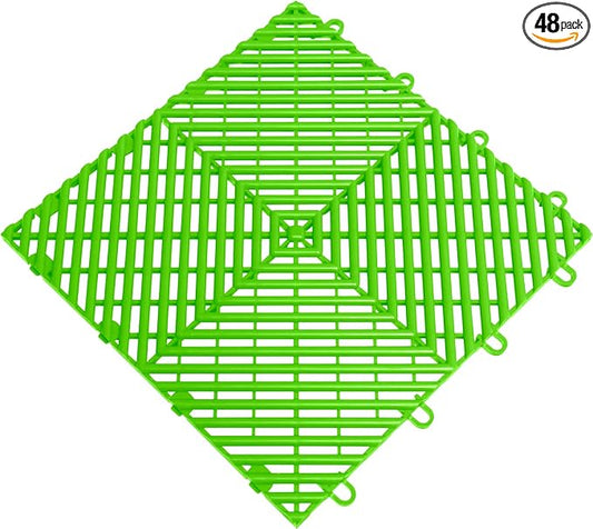 Big Floors RaceDeck Free-Flow Open Rib Self-Draining Design, Durable Copolymer by BigFloors