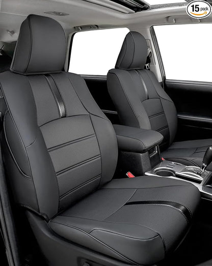 Seat Covers for Toyota 4Runner 2011-2024, Full Set Full Coverage Waterproof by CarQiWireless