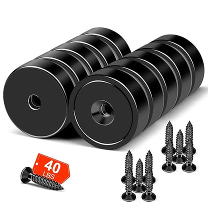 MIKEDE Strong Magnets Heavy Duty, 40LB Strong Rare Earth Magnets, Powerful Pot by MIKEDE