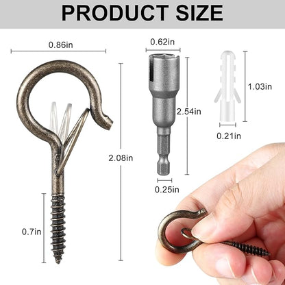 48 PCS Q-Hanger Hooks, Screw Hooks - Image 7