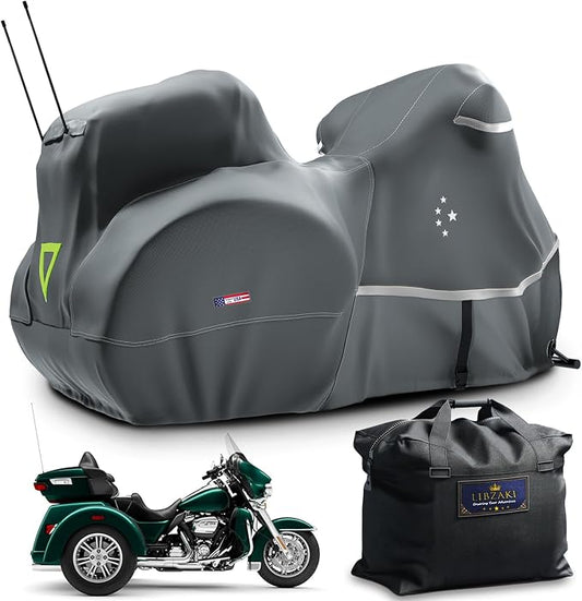Trike Cover, Motorcycle Cover LI LIBZAKI Heavy Duty 600D Waterproof by LILIBZAKI
