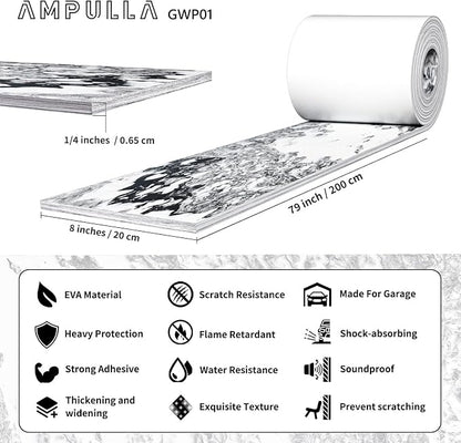 Ampulla GWP01 Marble Grain Garage Wall Protector Car Door Protectors, Garage - Image 2