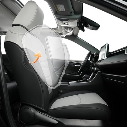 RISINGSTAR Rav4 Seat Covers, fit 2019-2025 Toyota Rav4 XLE LE XLE Premium - Image 2