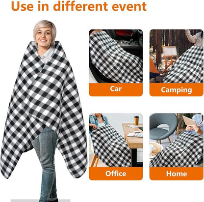 Electric Blanket, 12 Volt Heated Blanket, Car Heated Travel Blanket, - Image 2