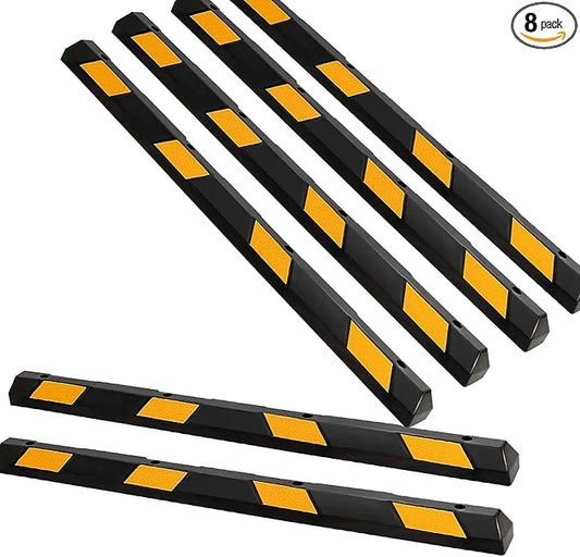 ERGOMASTER Parking Stopper for Garage, 72” Rubber Parking Block by ERGOMASTER