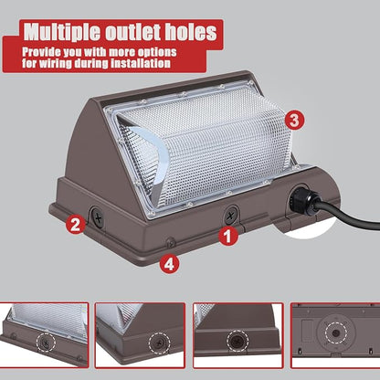120W LED Wall Pack, 15840 Lumen Super Bright Outdoor Wallpack Lights, 5000K - Image 7