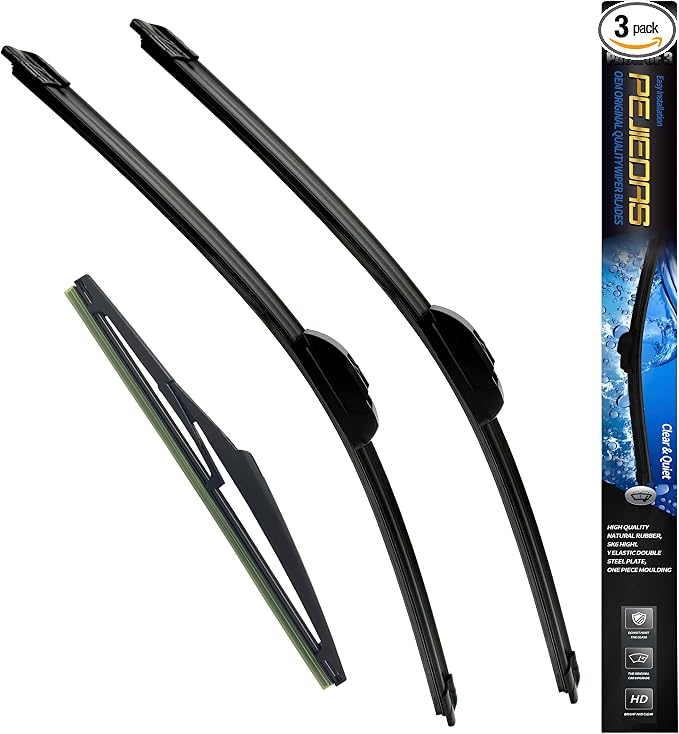 Front Wiper + Rear Wiper Blades by PEJIDDASWIPERBLADES
