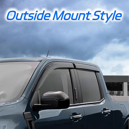 Rain Guards for 2014-2018 Chevrolet Silverado & GMC Sierra 1500 Crew Cab - Image 3