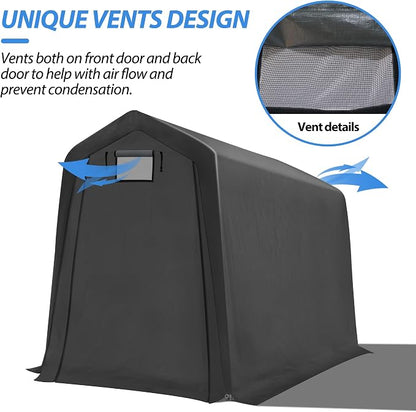 6x7Ft Outdoor Storage Shed, Portable Storage Shed - Image 5