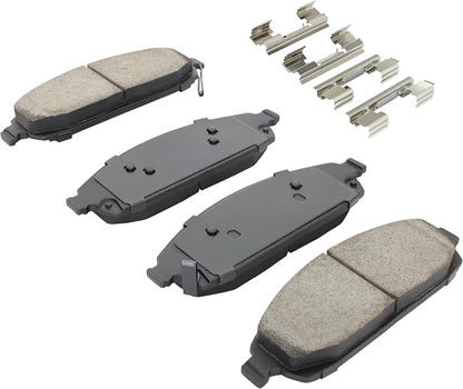 Premium Semi-Metallic Front Brake Pads Compatible - Image 2