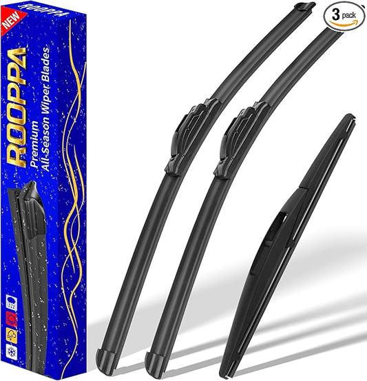 3 wipers Replacement for 2016-2020 2021 2022 Honda HRV HR-V, Windshield Wiper by ROOPPA