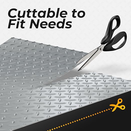 7.8 x 22 FT Garage Floor Mat, 2.8mm Thickness Diamond Plate Vinyl Garage - Image 5