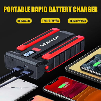 Scatach 002 5000A Car Battery Jump Starter, 12V Jump Starter Battery Pack - Image 3