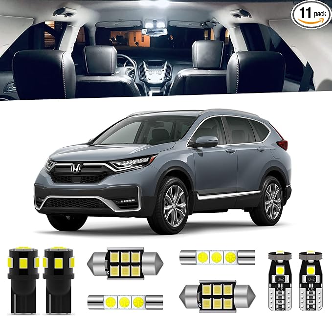 11-Pieces CRV HRV LED Interior Light Kit by ENDPAGE