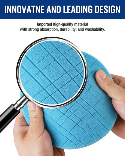 WORKPRO 6.5 Inch Buffing Sponge Pads, Cutting Polishing Pad Kit - Image 5