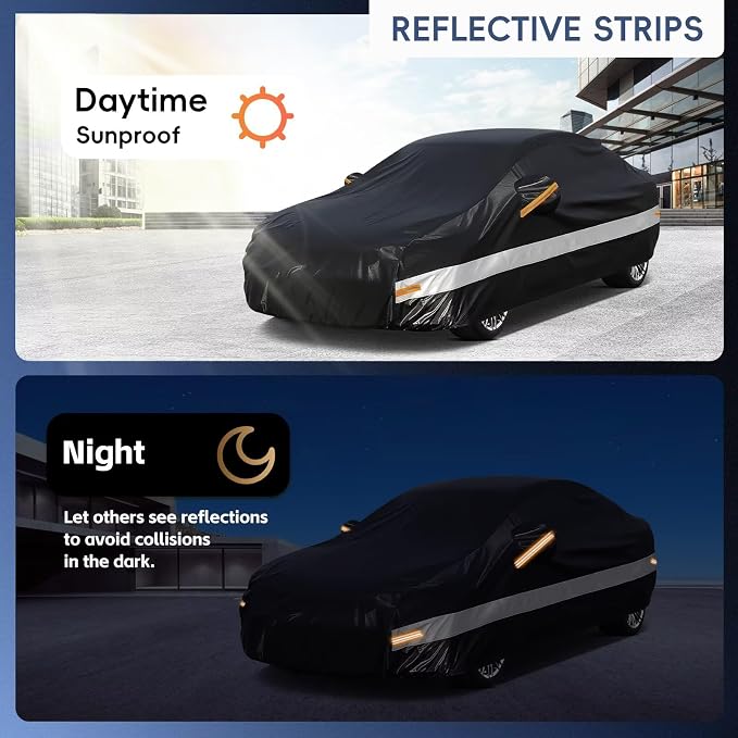 10 Layers Car Cover Custom Fit for Mercedes Benz C Class C250 C300 C43 C63 - Image 4