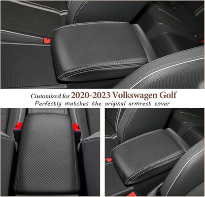 SKTU for 2020-2024 Volkswagen Golf Center Console Cover 2023 2024 Golf Armrest - Image 2