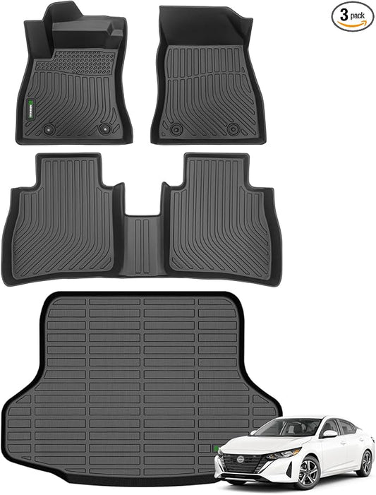 ANBINGO®-Floor Mats for Nissan Sentra 2014-2019 All Weather for Nissan Sentra by ANBINGO