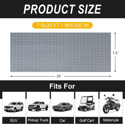 7.5x25 FT Garage Floor Mat, 2.8mm Thickened Flooring Roll - Image 2