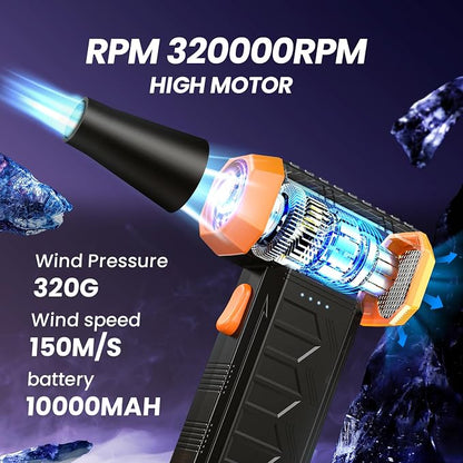 Electric Air Duster, 0000 RPM Compressed Air Duster & Blower, 7600mAh - Image 2