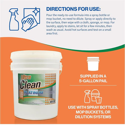 Ultra Clean Platinum Multipurpose Cleaner, Non-Abrasive and Bleach-Free - Image 5