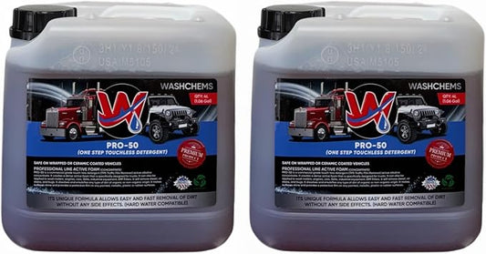 Wash Chems Pro 50 Touchless Car Wash Detergent Soap Concentrate No Brushing by WASHCHEMS